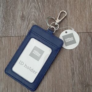 Office depot Navy ID Card Holder